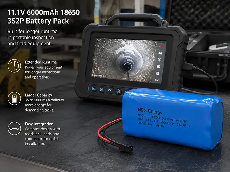 11.1V 6000mAh Battery Pack
